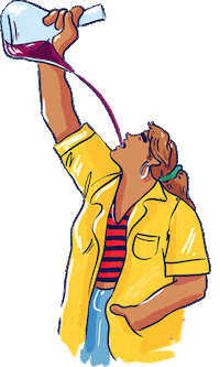 rebelschoolofwine wine porron rebelschoolofwine tylerballiet Sticker