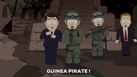 scared soldier GIF by South Park 