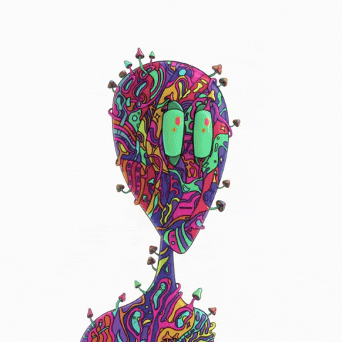 Art Mushroom GIF by Lonely Aliens