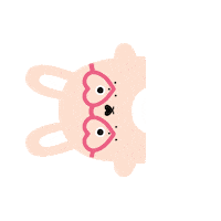 face blink Sticker by Noodoll