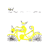 Mountain Bike Art Sticker by A Reason To Feel