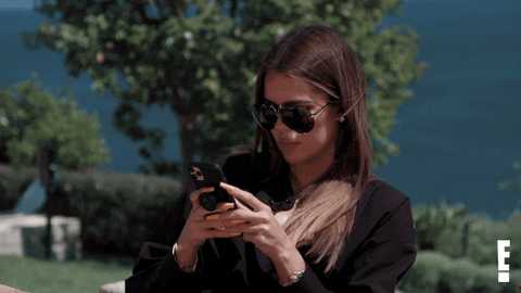 Keeping Up With The Kardashians Phone GIF by E!