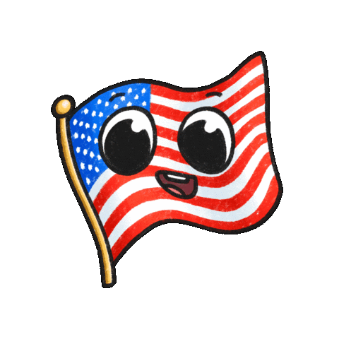 Independence Day America Sticker by SpeechBlubs