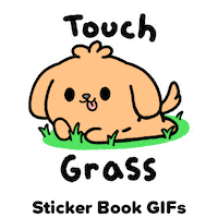Go Outside Golden Retriever Sticker by Sticker Book iOS GIFs
