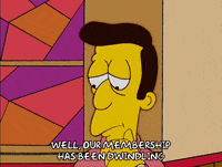 Sad Season 17 GIF by The Simpsons