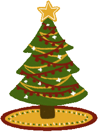 oliviaashcraft christmas merry christmas tree lights Sticker