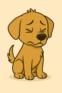 feraznft dog scared afraid vaccine GIF