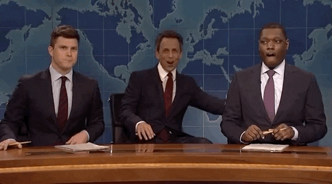 Seth Meyers Laughing GIF by Saturday Night Live