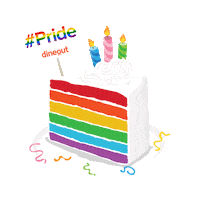 Celebration Rainbow Sticker by Dineout