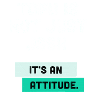 Jalotofu attitude tofu jalotofu tofuoffinland Sticker