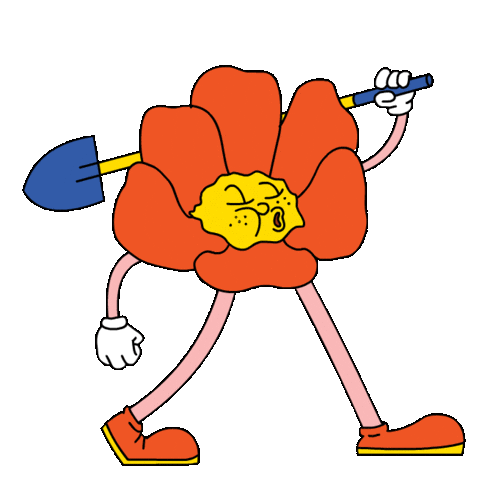 homeworkstudio giphyupload psychedelic flower gardening Sticker