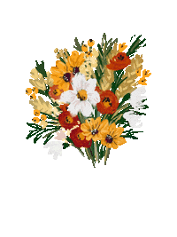 Aleberle flower aesthetic bouquet sunflowers Sticker