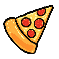 Pizza Eating Sticker
