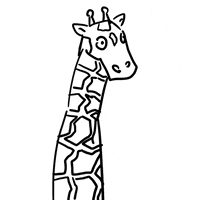 mantoshowtime giraffe 長頸鹿 麒麟 GIF