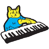Kinibe cat keyboard keyboardcat kinibe Sticker
