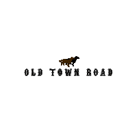 old town road horses in the back Sticker by Billy Ray Cyrus