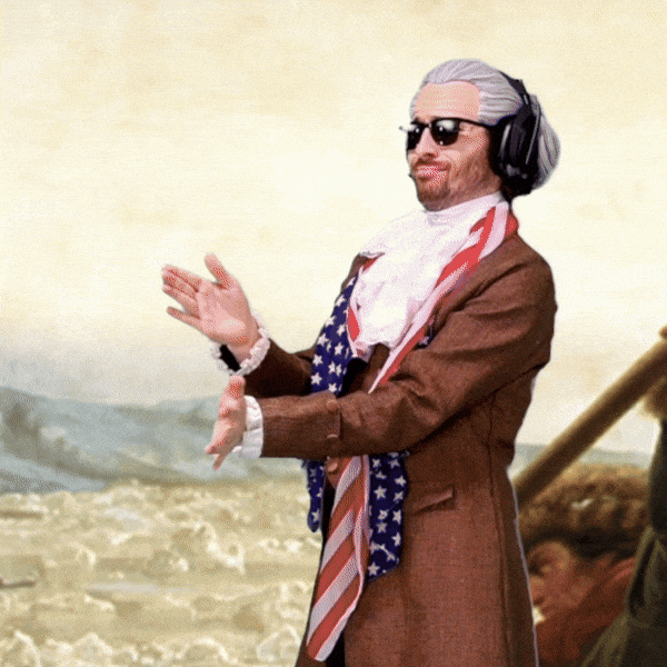 Emoting Founding Fathers GIF