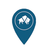 Location Pin Resin Bound Sticker by Vuba Resin Products