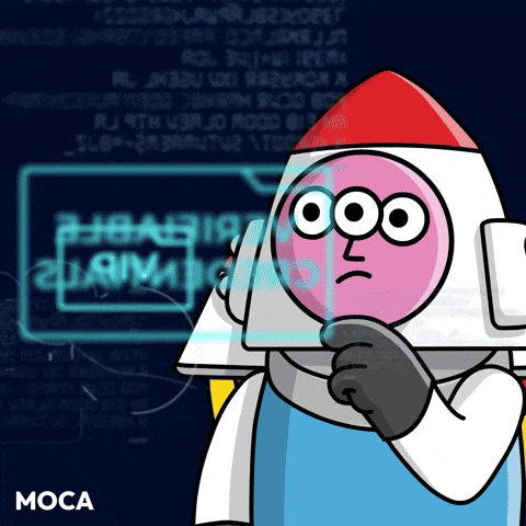 Confused Big Brain GIF by Moca Network