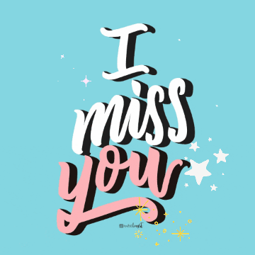 aureliagst giphygifmaker giphygifmakermobile i miss you handlettering GIF