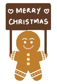 Gingerbread Man Christmas Sticker