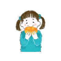 28fb7aae6d7846a2930ef78a68ae68 girl yummy bread yokoyoko Sticker
