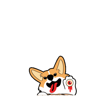 Trick-Or-Treat Dog Sticker by Petique, Inc.