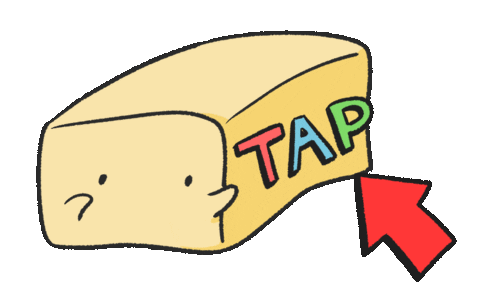 Tap Butter Sticker