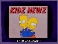 bart simpson smiling GIF