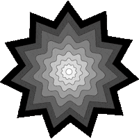 star gradient Sticker by Jen Stark