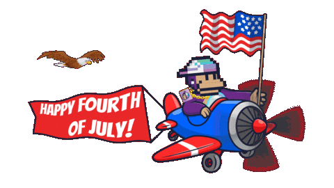 Happy Fourth Of July Sticker by BigBrains