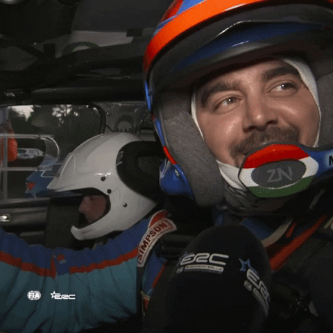 Happy Driver GIF by FIA European Rally Championship