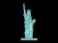 statue of liberty beauty GIF by Maybelline
