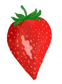 Sonam23 fruit strawberry fruits strawberries Sticker