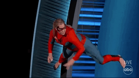 Hanging Spider Man GIF by The Academy Awards
