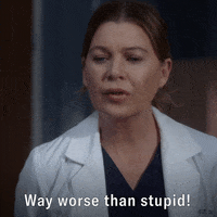 Youre Stupid Greys Anatomy GIF by ABC Network