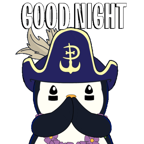 Good Night Sleep Sticker by Pudgy Penguins