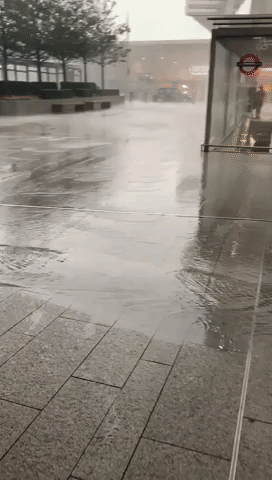 Heavy Rain Causes Flooding in London