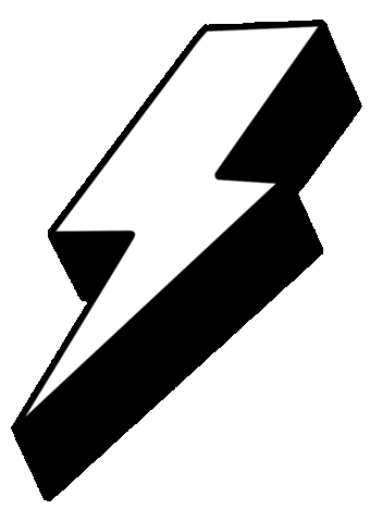 Lightning Bolt Wow Sticker by Wavestorm