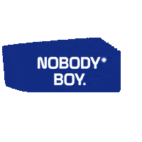 Nobodyboy logo design vagues box logo Sticker