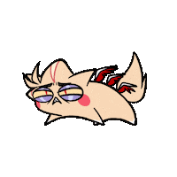 Cosodraws hazbin hotel cursed cat alastor michifer coso draws Sticker