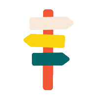 Road Orientation Sticker by Kamino vzw