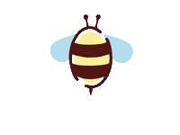 Bee Dots Sticker