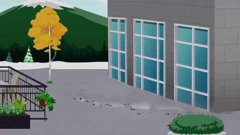 earthquake floating GIF by South Park 