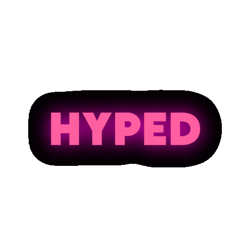 Cyberzcrew giphyupload pink neon hyped Sticker