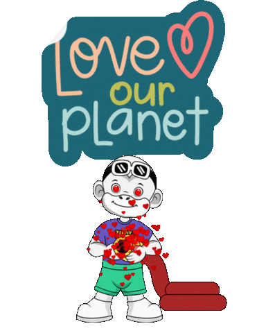 World Love Sticker by Zhot