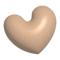 Cmtdesign heart pink peach cmt Sticker