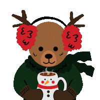 Merry Xmas Drinking Sticker by Jessica Lau
