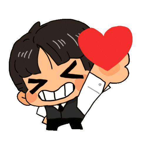 Heart Smile Sticker by AJ