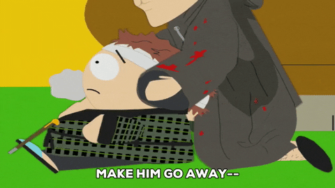 eric cartman struggle GIF by South Park 